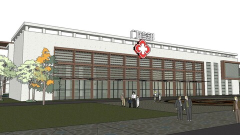 Sketchup City social Building-Hospital -067