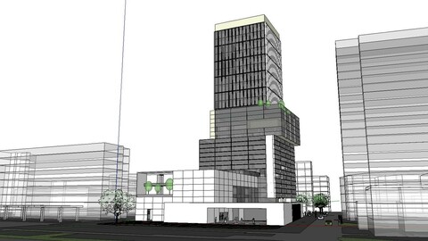 Sketchup City social Building-Hospital -080