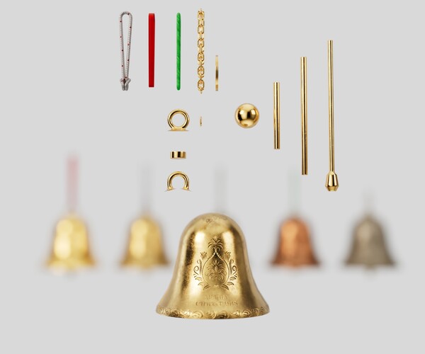 ArtStation Christmas Bell builders Resources
