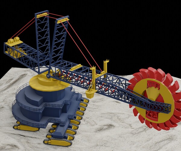 ArtStation Bucket Wheel Excavator Resources