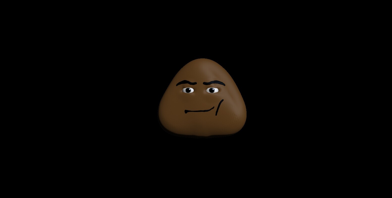 How to draw Pou with Roblox man face 