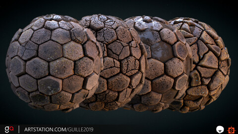 Giants CauseWay Material - Substance Designer