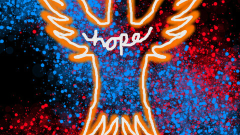 "hope" blue red pfp