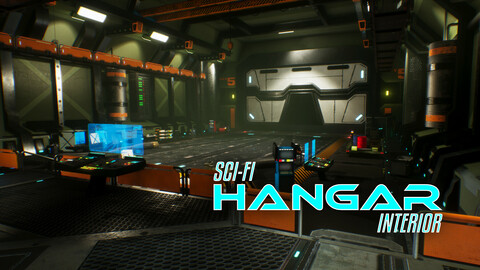 Sci-fi Hangar Interior