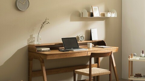 Ob B wooden desk 120cm