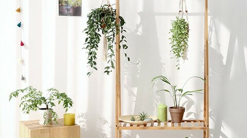 JAWAL 2 Shelf Hanger Bamboo