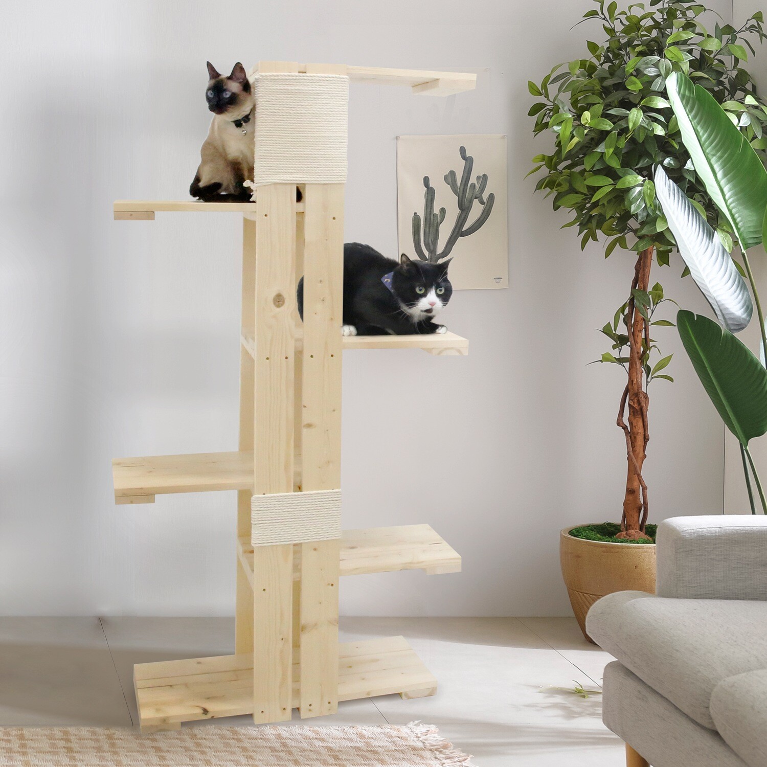 Cat Wood Cat Tower DIY