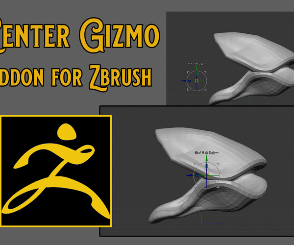 how to put gizmo back to center zbrush