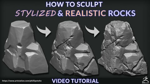 How To Sculpt Stylized and Realistic Rocks