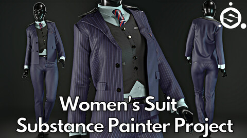Substance Painter (.SPP) : Suit No.1 (For women)