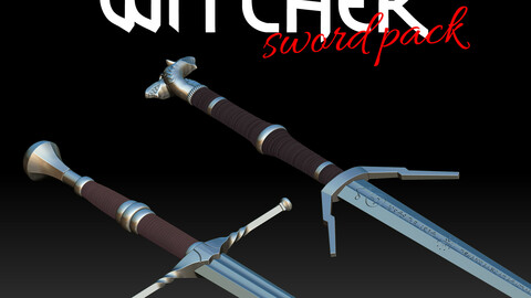 Witcher Sword pack Steel and silver