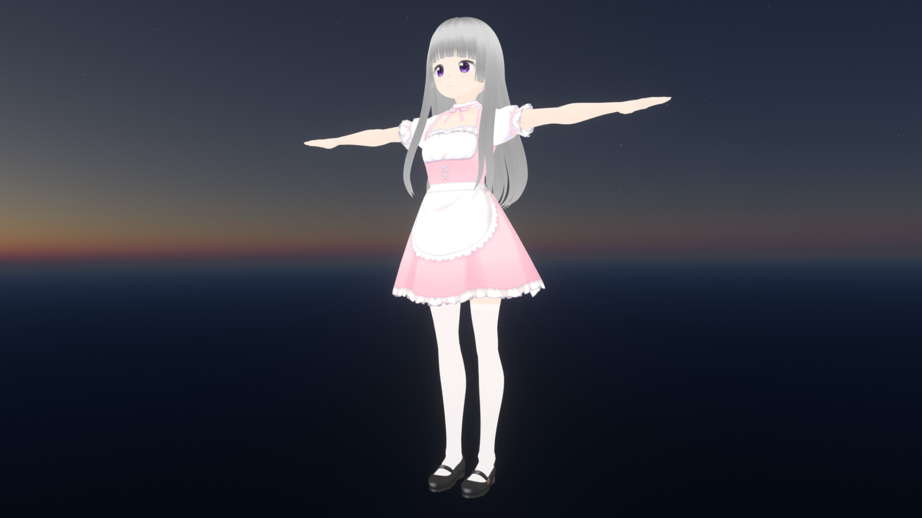 Cute anime girl VR avatar: \