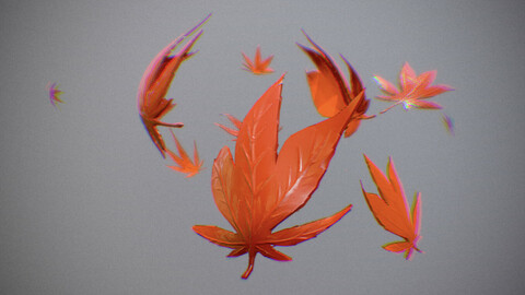 Floating mapple leafs