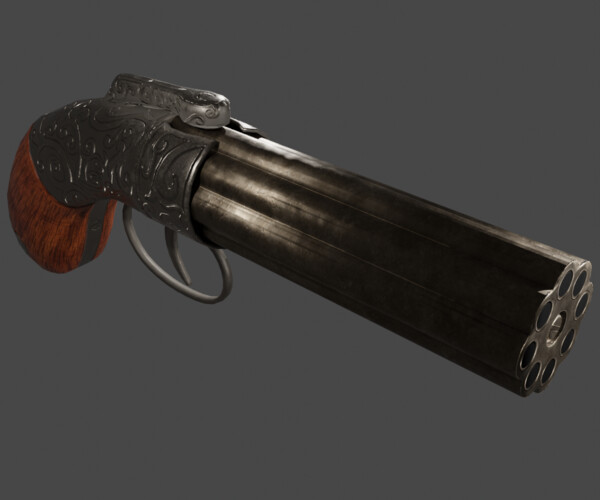 ArtStation - Pepperbox Revolver | Resources