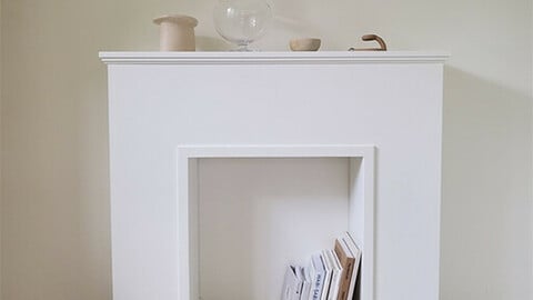 Minimalist Fireplace Console