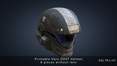 Printable Halo ODST helmet 3D print model