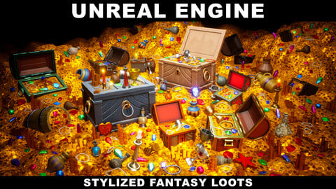 STYLIZED - Fantasy Loots Pack ( Unreal Engine )