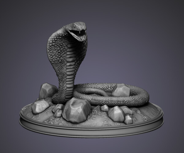 ArtStation - Snake King 3D print model