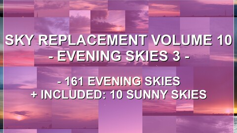 Sky Replacement Volume 10 Evening Skies