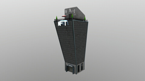 Cyberpunk City - Building 15 - NFT Skyscraper