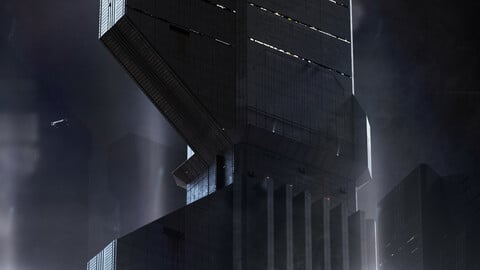 Free scifi Future Building 03