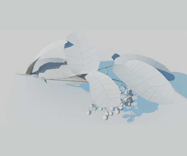 ArtStation Mountain Ash Branch Pack Resources