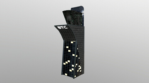 Cyberpunk City - Building 20 - BTC Skyscraper