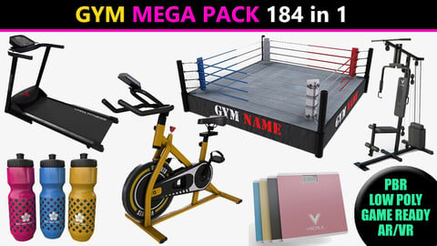 PBR Gym Fitness Equipment - Mega Pack