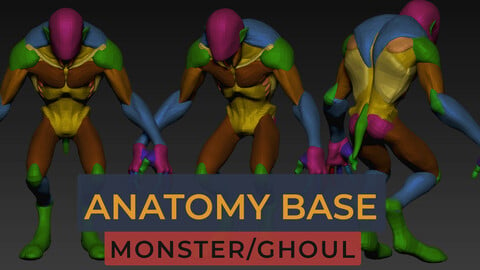Monster01 Anatomy base mesh