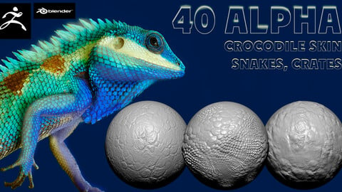 Package 40 Alpha skin crocodile, snakes, crates