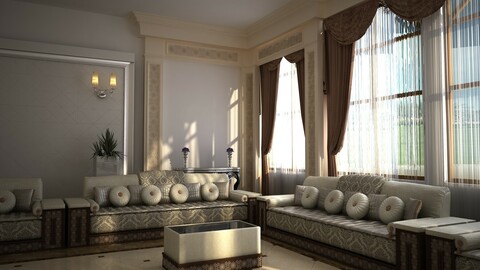 Arabic Majlis - 3D Interiors