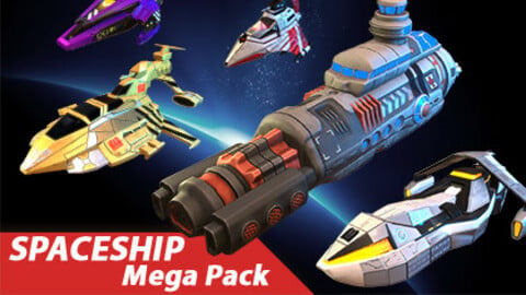 ArtStation - Stylized Spaceships Mega Pack | Game Assets