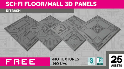 SCI-FI Floor/Wall 3D Panels