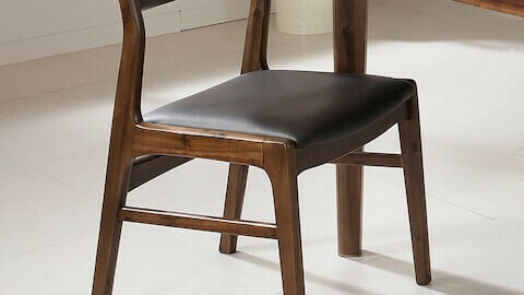Lauren Acacia solid wood dining table chair cafe interior chair