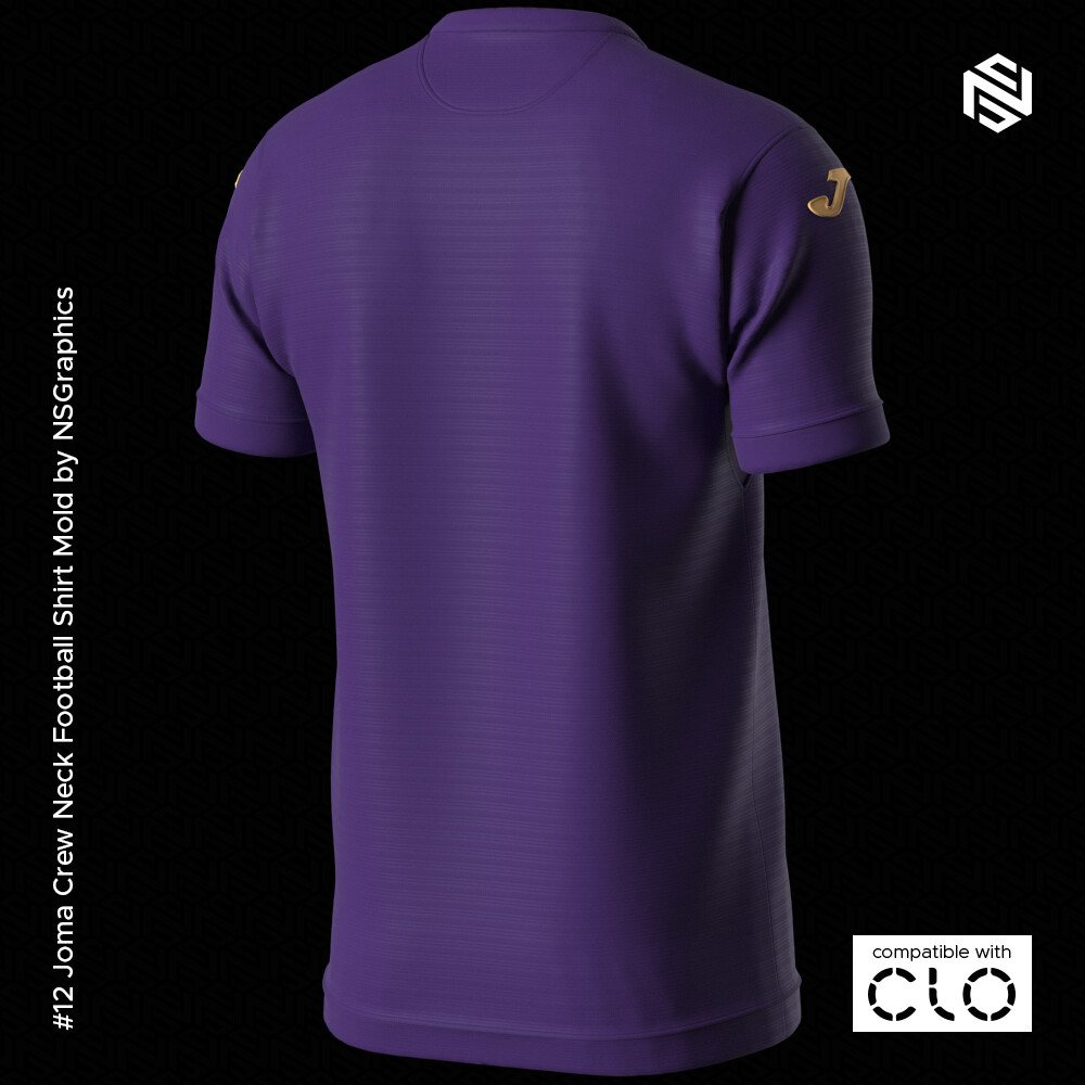 ArtStation - Joma Crew Neck Football Shirt for CLO3D & Marvelous ...