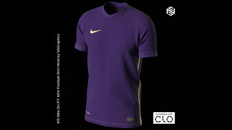 Nike Dri-FIT ADV Football Shirt for CLO3D & Marvelous Designer