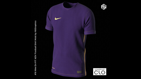 Nike Dri-FIT ADV Football Shirt for CLO3D & Marvelous Designer