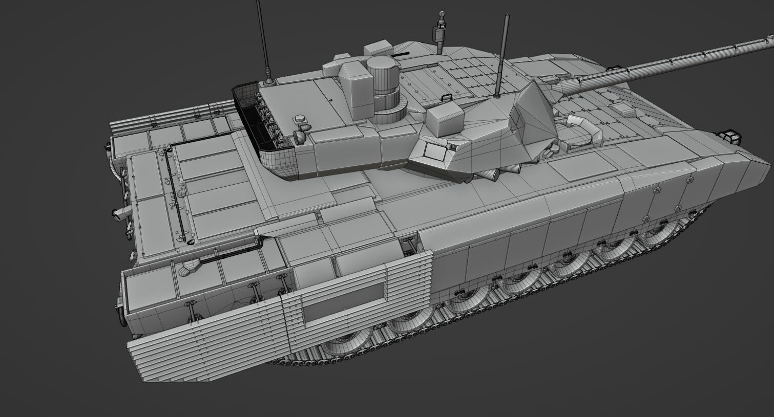 ArtStation - T-14 Armata Russian next gen battle Tank | Game Assets