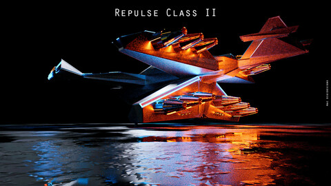 Repulse Class II Low-poly 3D model