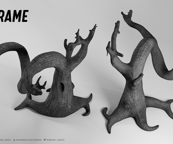 ArtStation - Stylized Tree | 3D model | Resources
