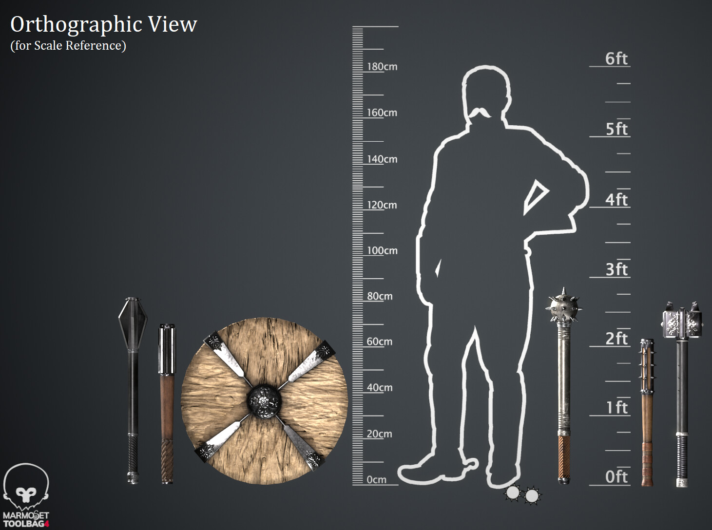 ArtStation Medieval Fantasy Crushing Weapons Pack Game Assets