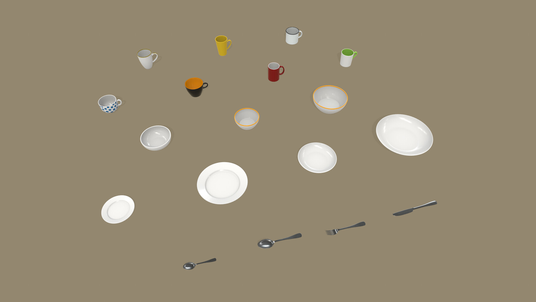 ArtStation Tableware Game Assets