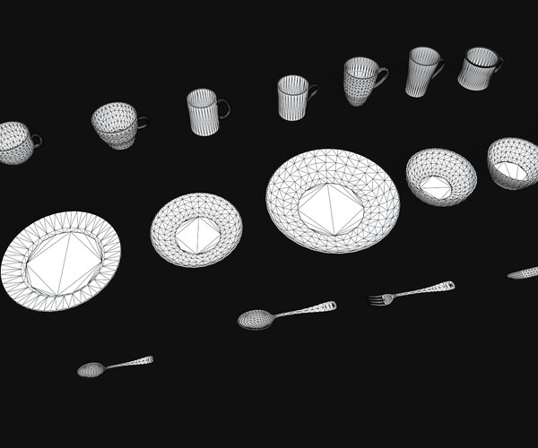 ArtStation Tableware Game Assets