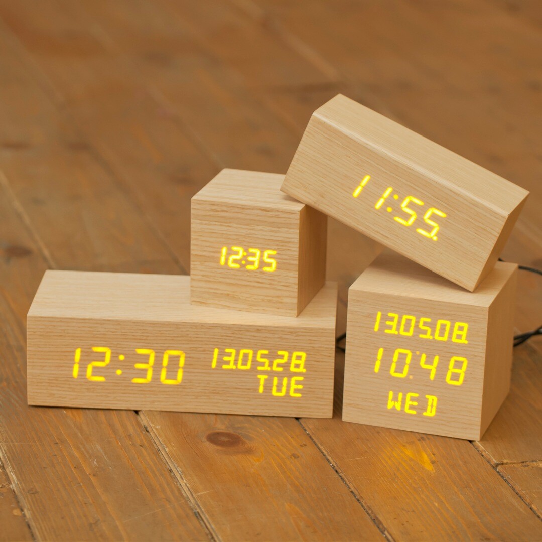 ArtStation Ecofriendly LED Wood Alarm Clock Resources
