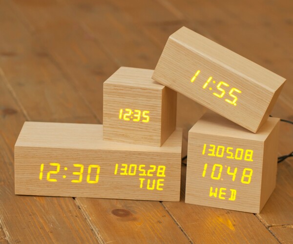Picture of ArtStation - Eco-friendly LED Wood Alarm Clock | Resources