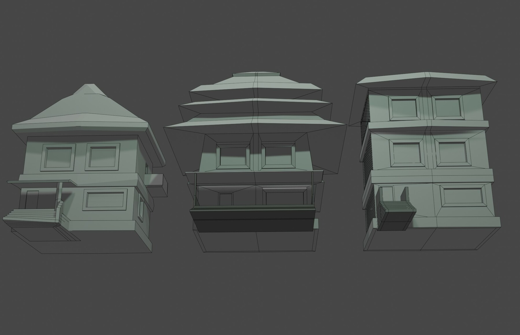 ArtStation - Casual house layouts for games | Game Assets