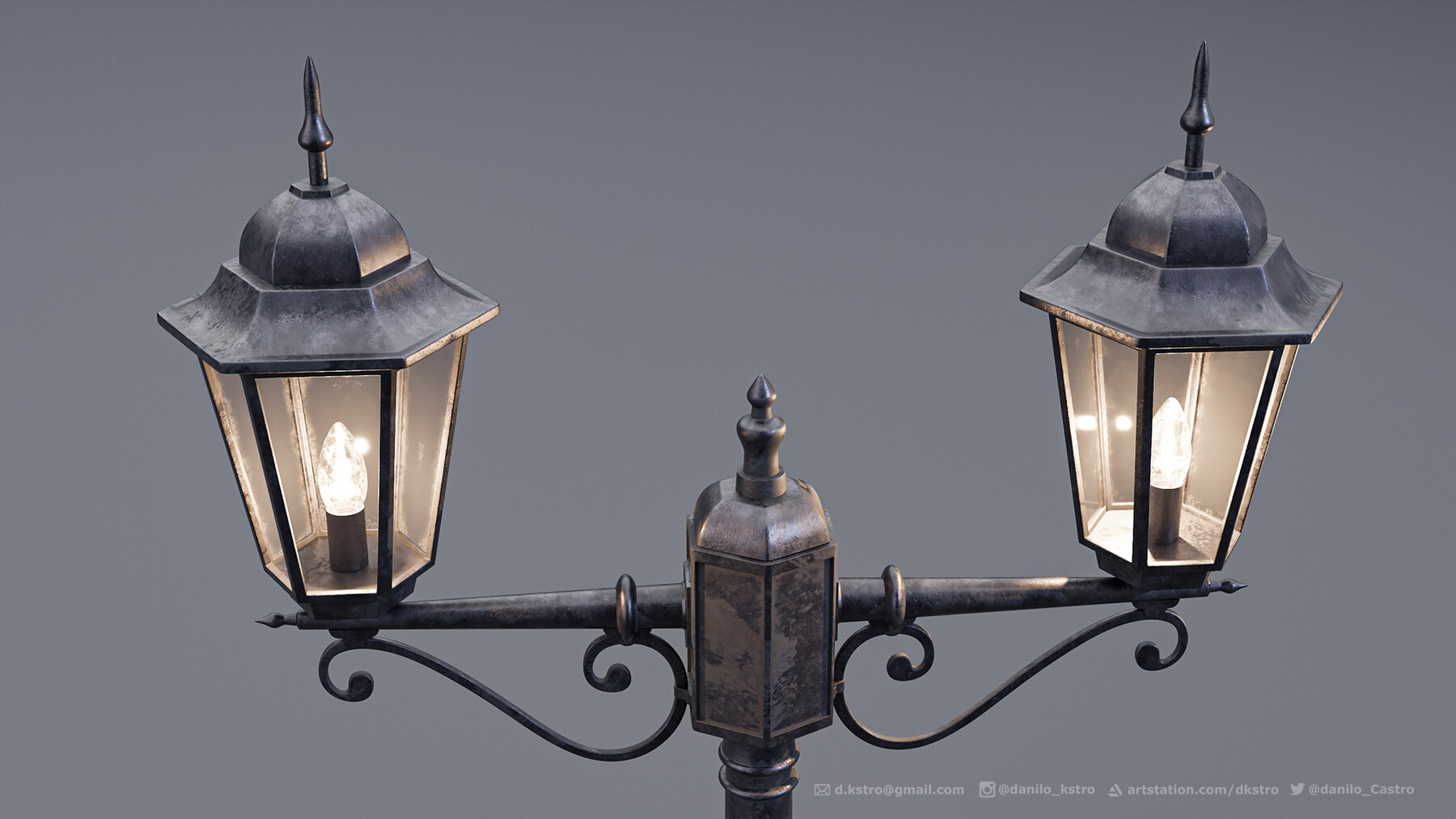 ArtStation Classic Lamp Post 3D model Resources