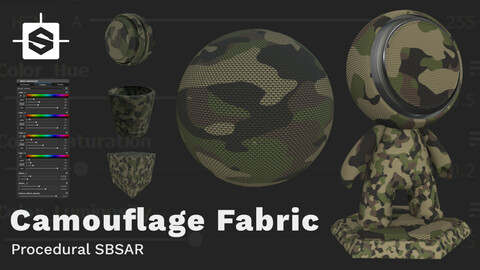 Camouflage Fabric - ( SBSAR )