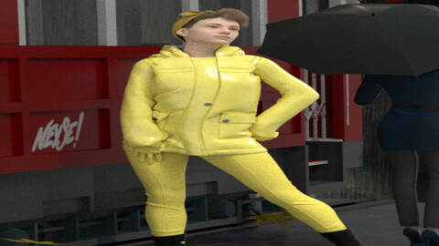 YELLOW RAINCOAT FOR G8