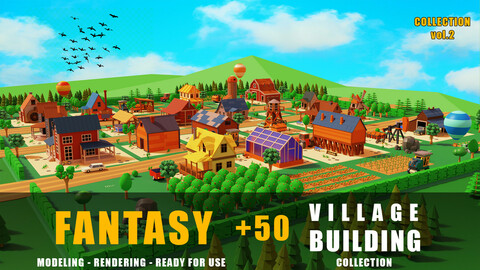 fantasy building collection cartoon village vol. 2